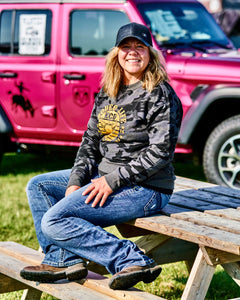 Women’s Camo Crew - Stacey Gold