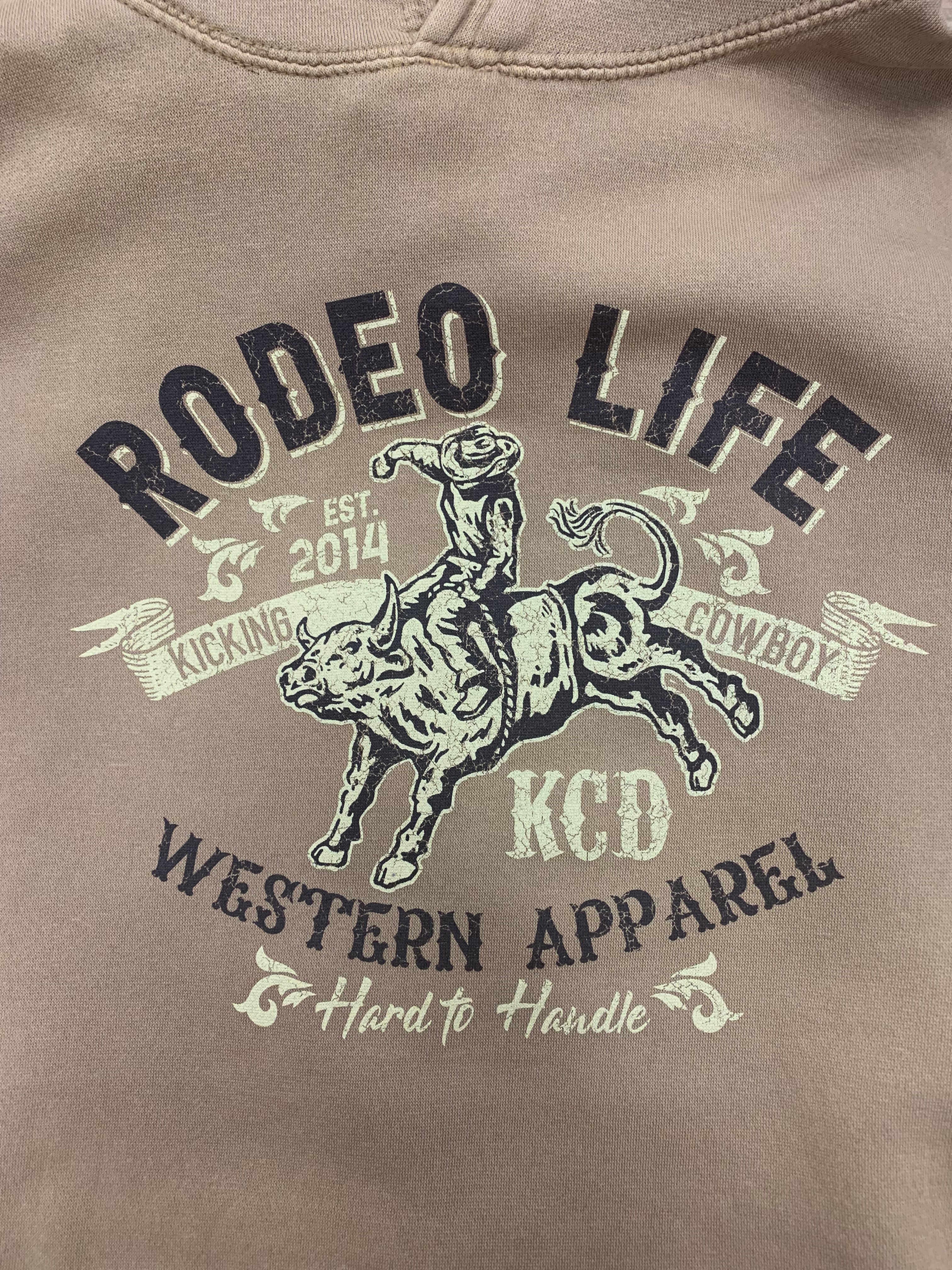 Unisex Caramel Hoodie - Rodeo Life Bull