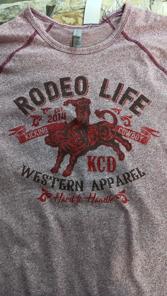 Unisex Burgundy Tee - Rodeo Life