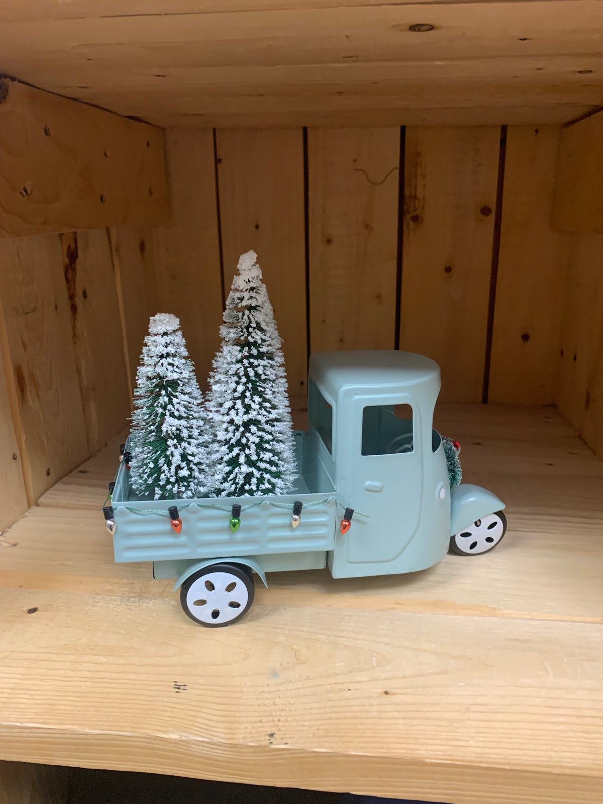 Christmas Turquoise Truck