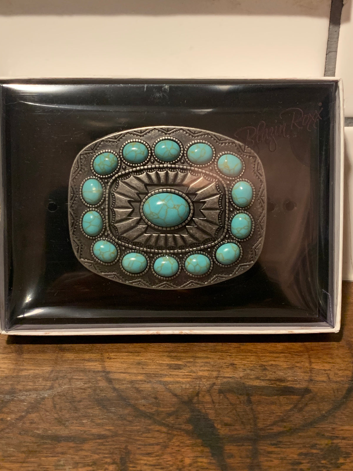 Blazin Roxx Belt Buckle - Turquoise