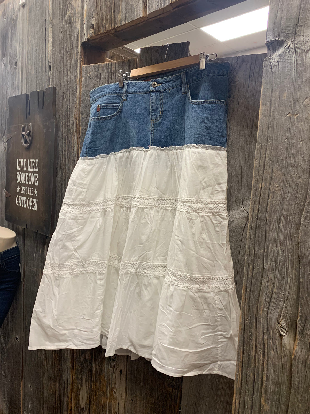 Denim/Cotton Skirt size 14