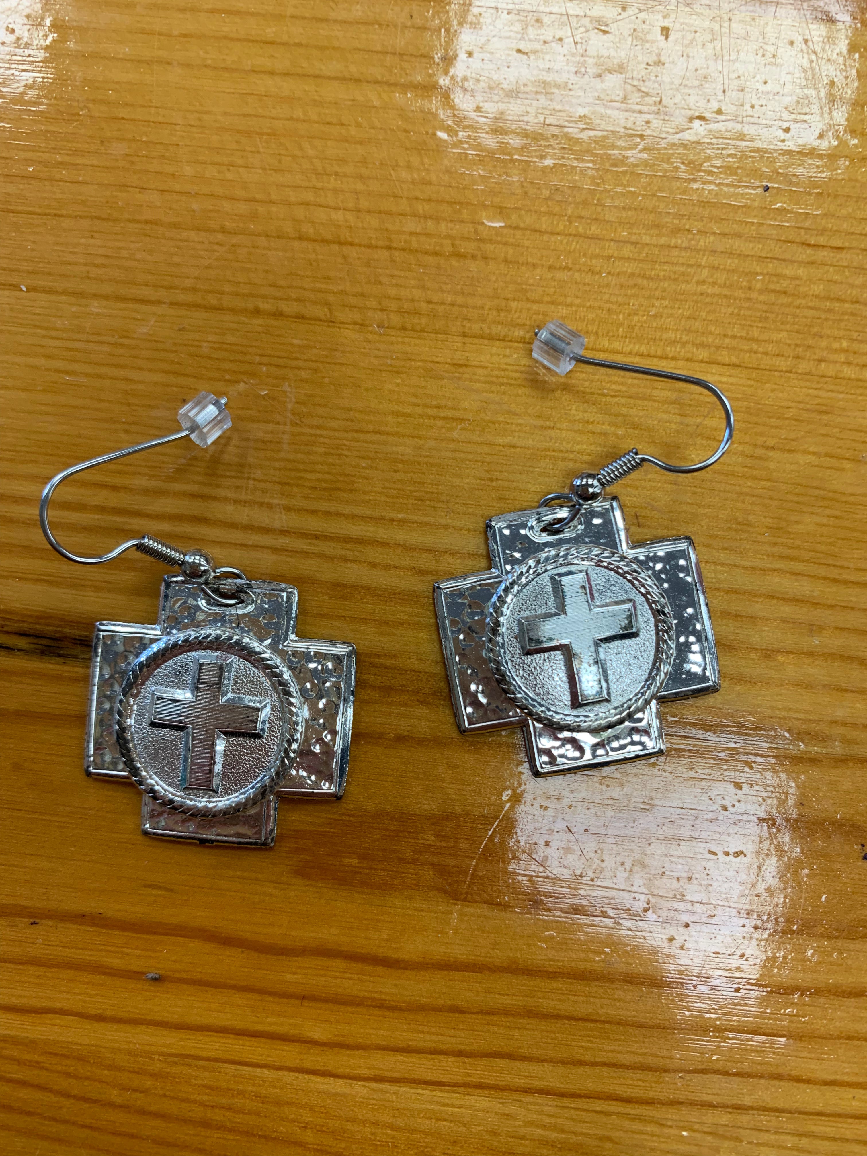 Montana Silversmiths Square Cross Earrings