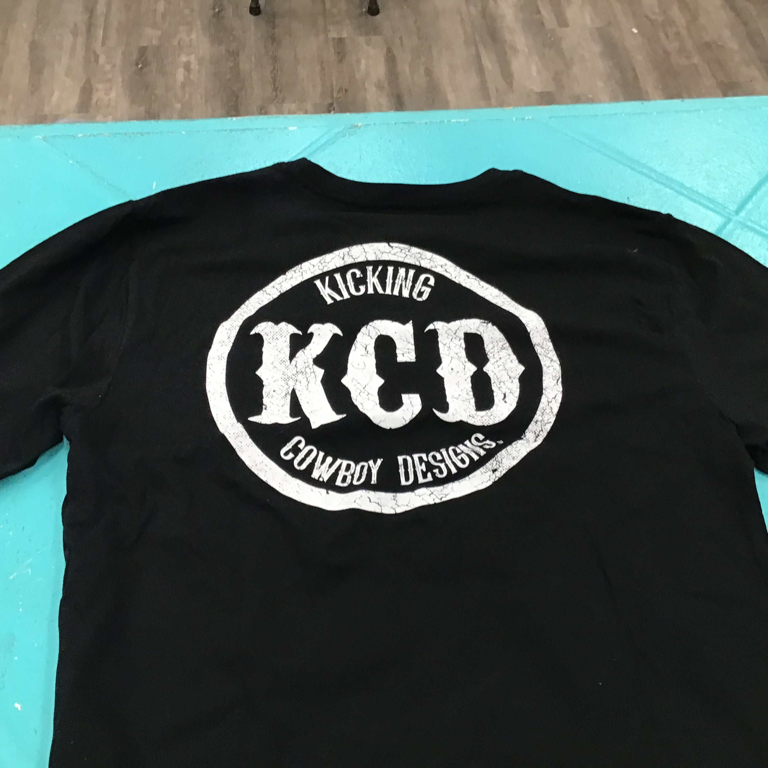 Men’s Tee Black - Cowboy - White KCD Logo