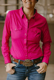 Wrangler Women’s Rodeo Shirt TOUGH ENOUGH TO WEAR PINK