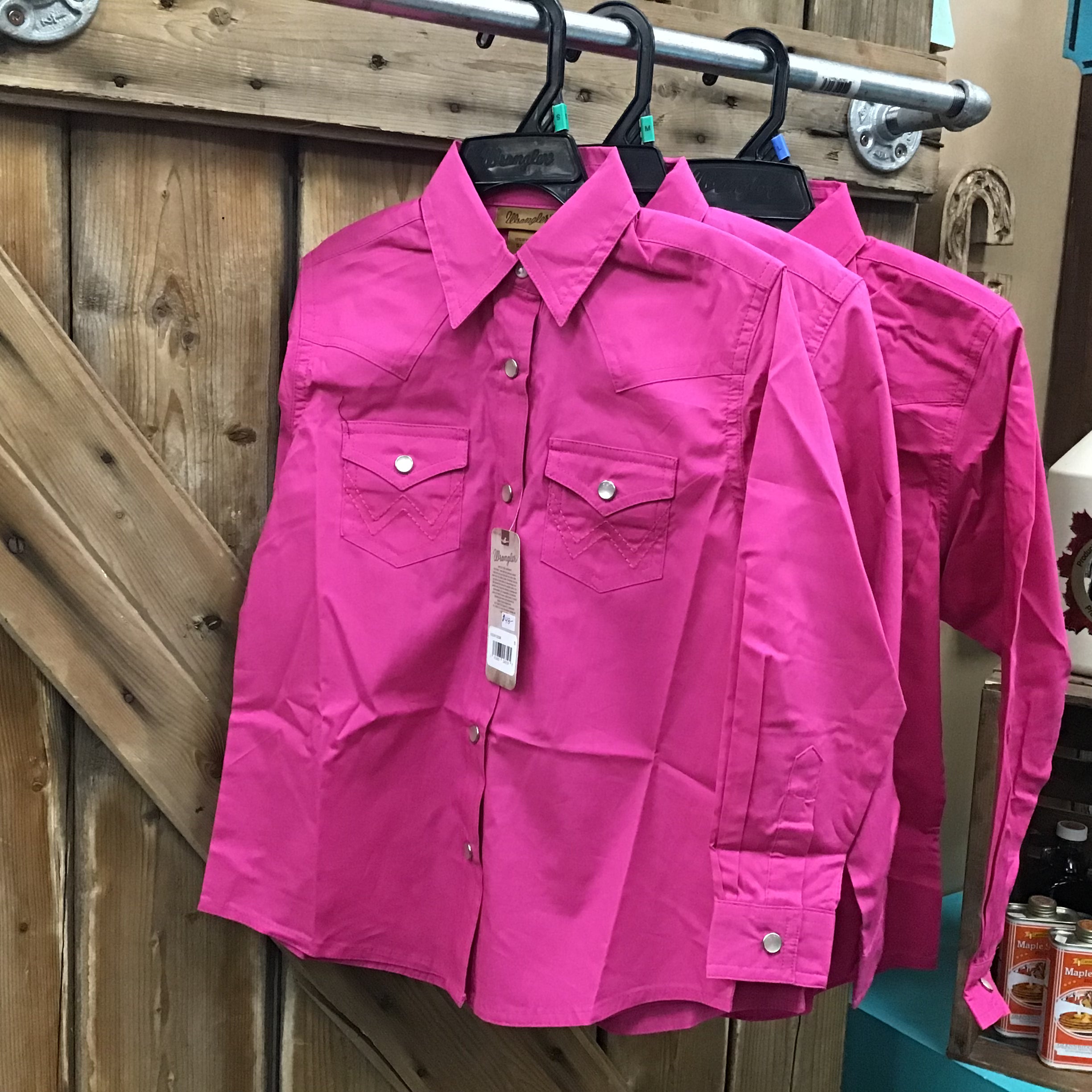 Wrangler Youth Rodeo Shirt TOUGH ENOUGH TO WEAR PINK
