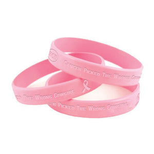 Rubber Bracelets “Cancer Picked The Wrong Cowgirl”
