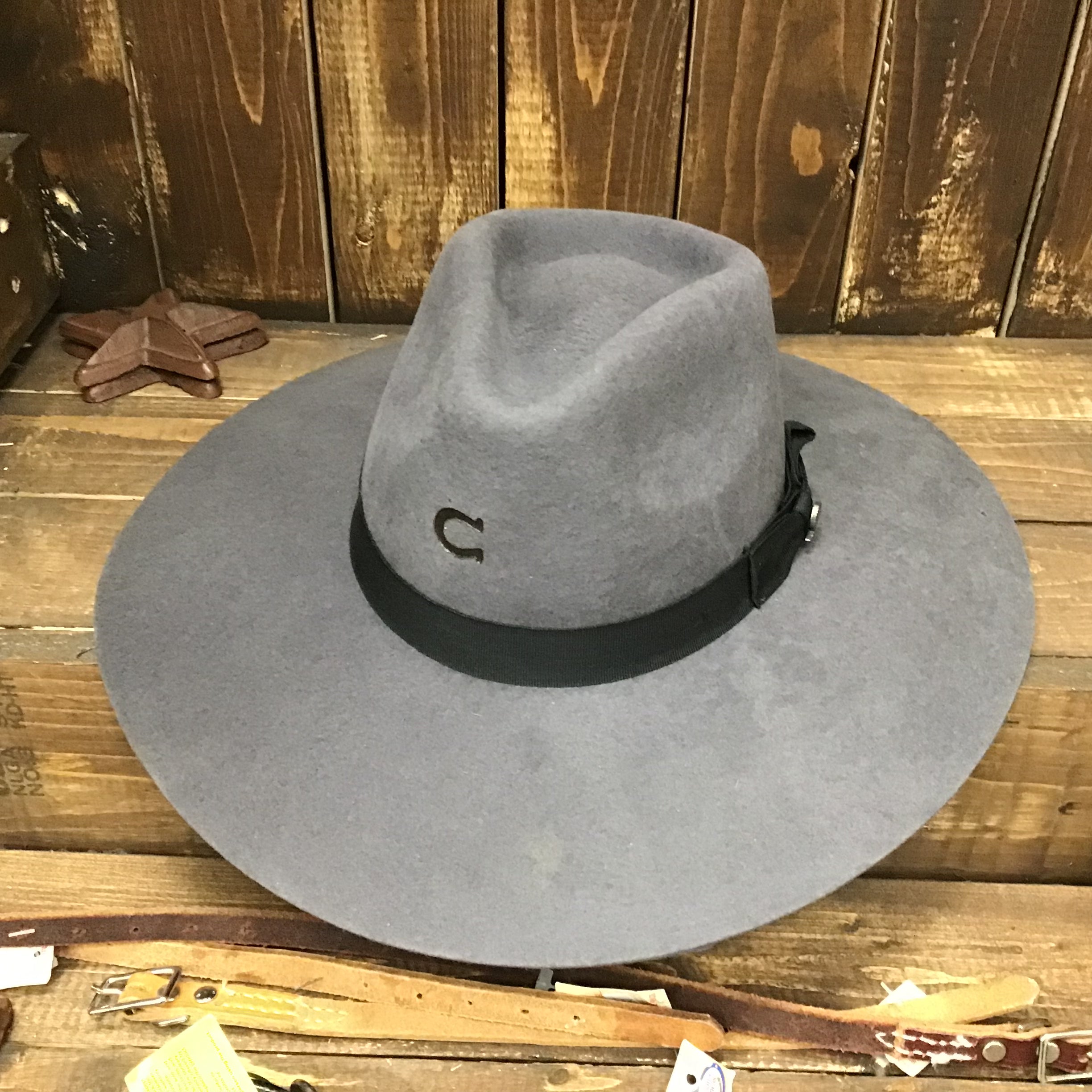 Charlie 1 Horse Hat - Grey