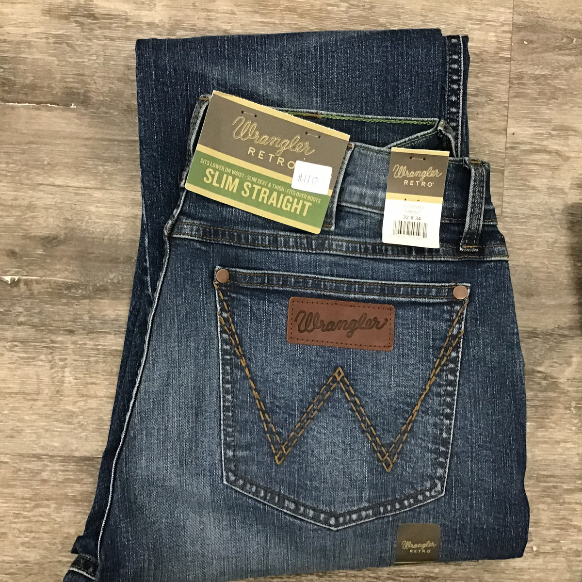 Wrangler Men’s Denim -Retro Slim Straight