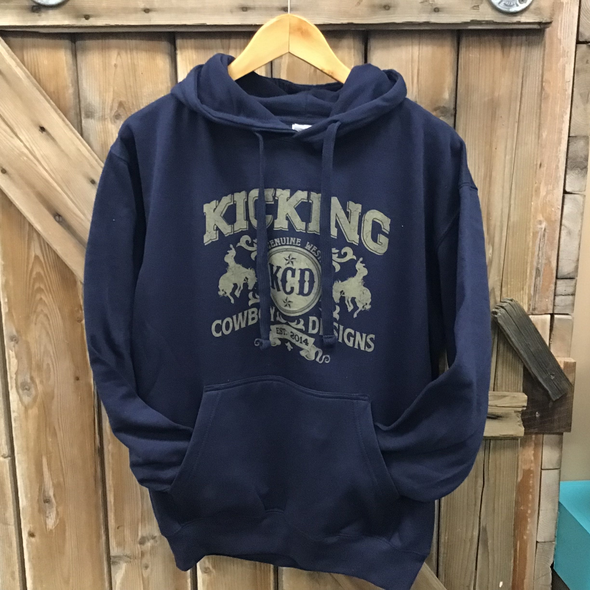 Men’s Navy Hoodie  - Bronc