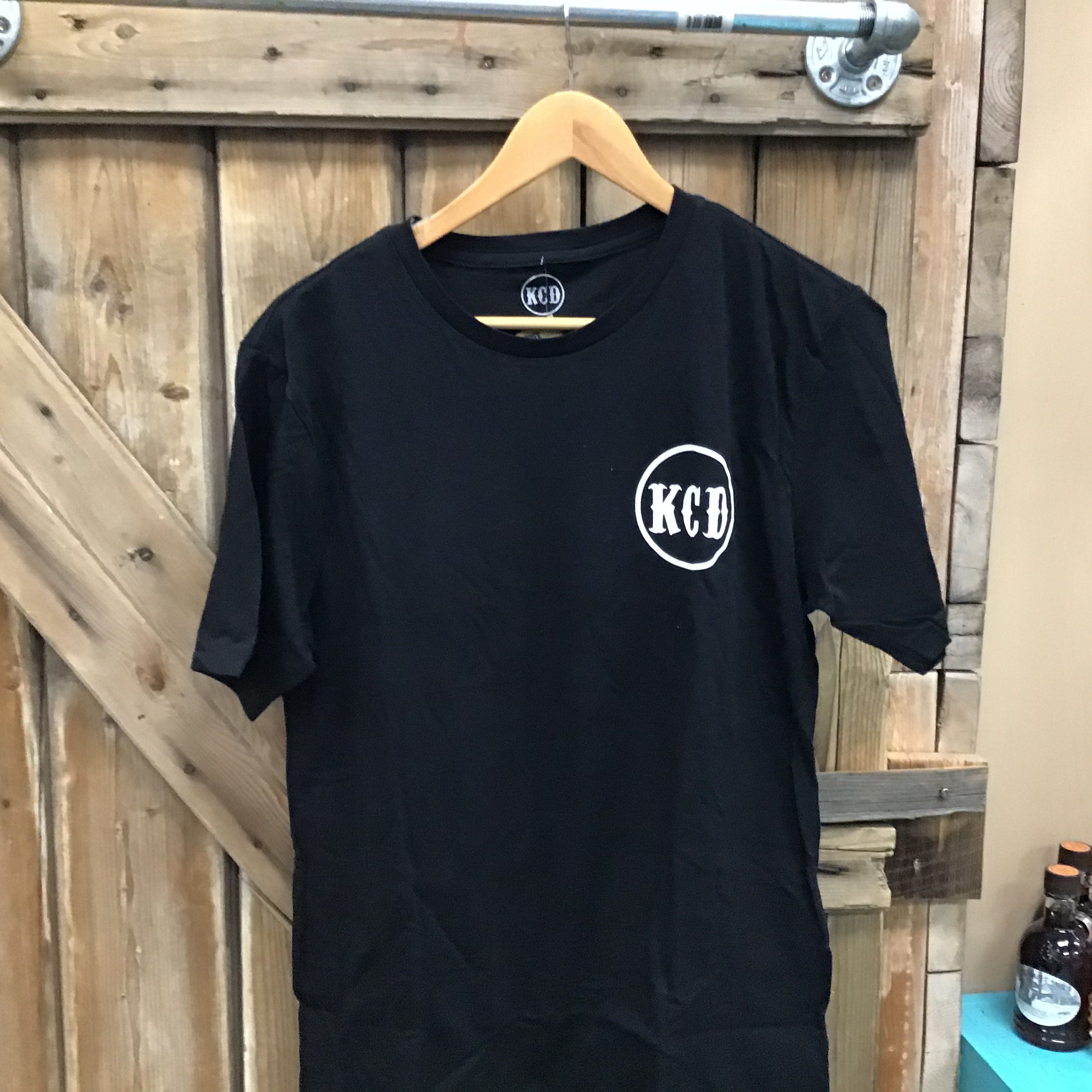 Men’s Tee Black - Cowboy - White KCD Logo