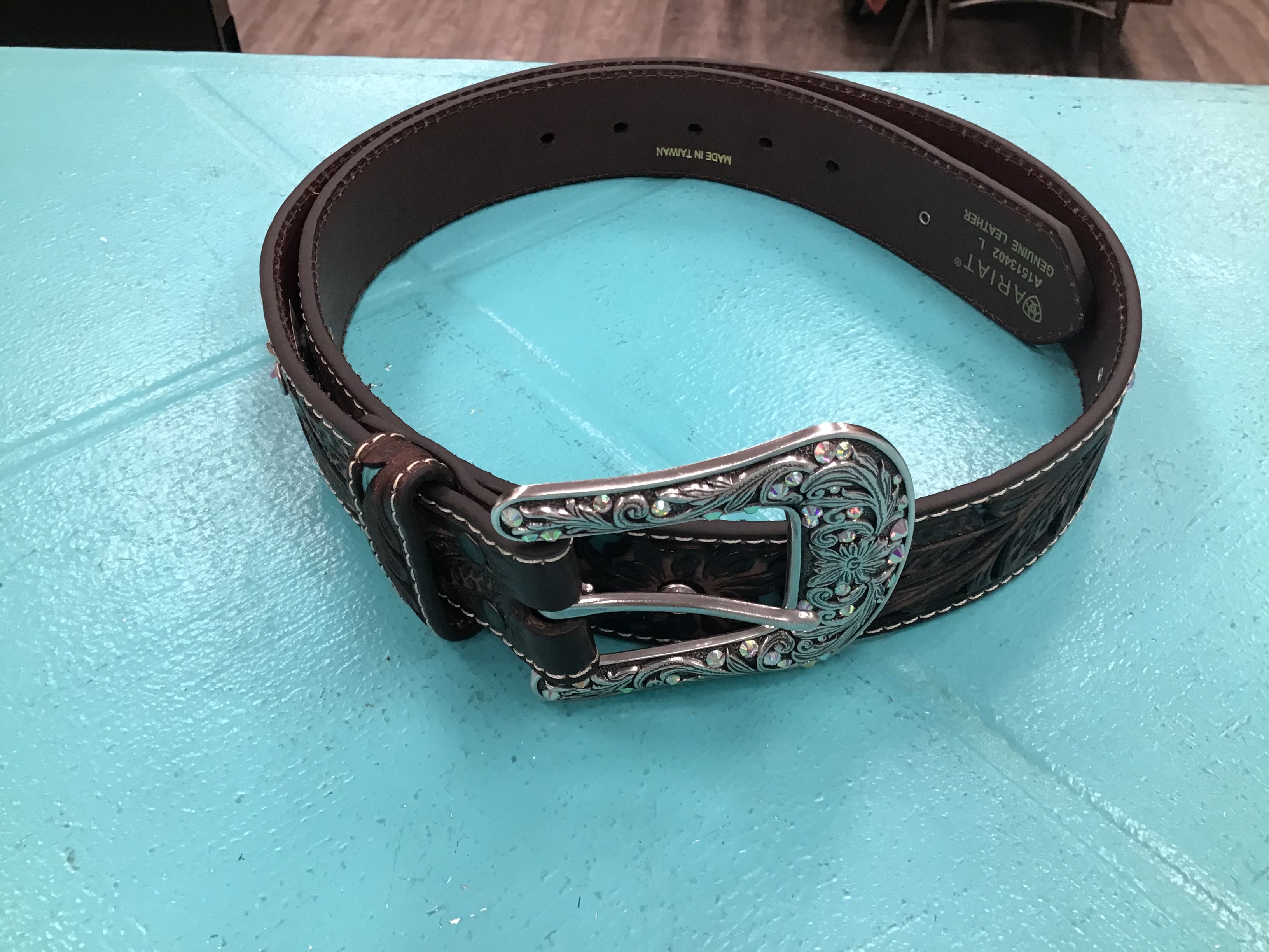 Ariat Women’s Belt - Tooled Turquoise