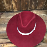Twister Burgundy Felt Hat
