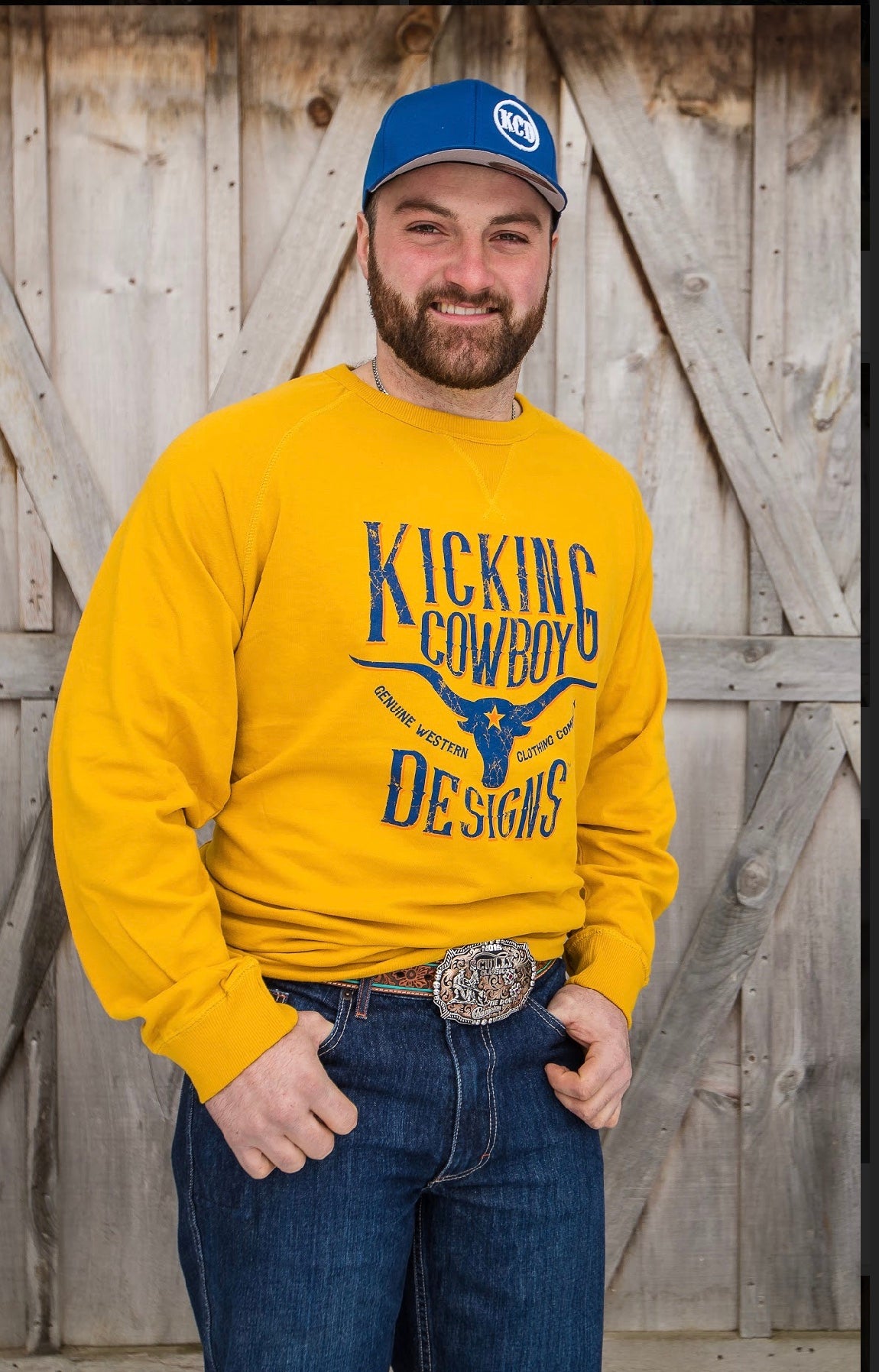 KCD Blue Hat - KCD White L/XL