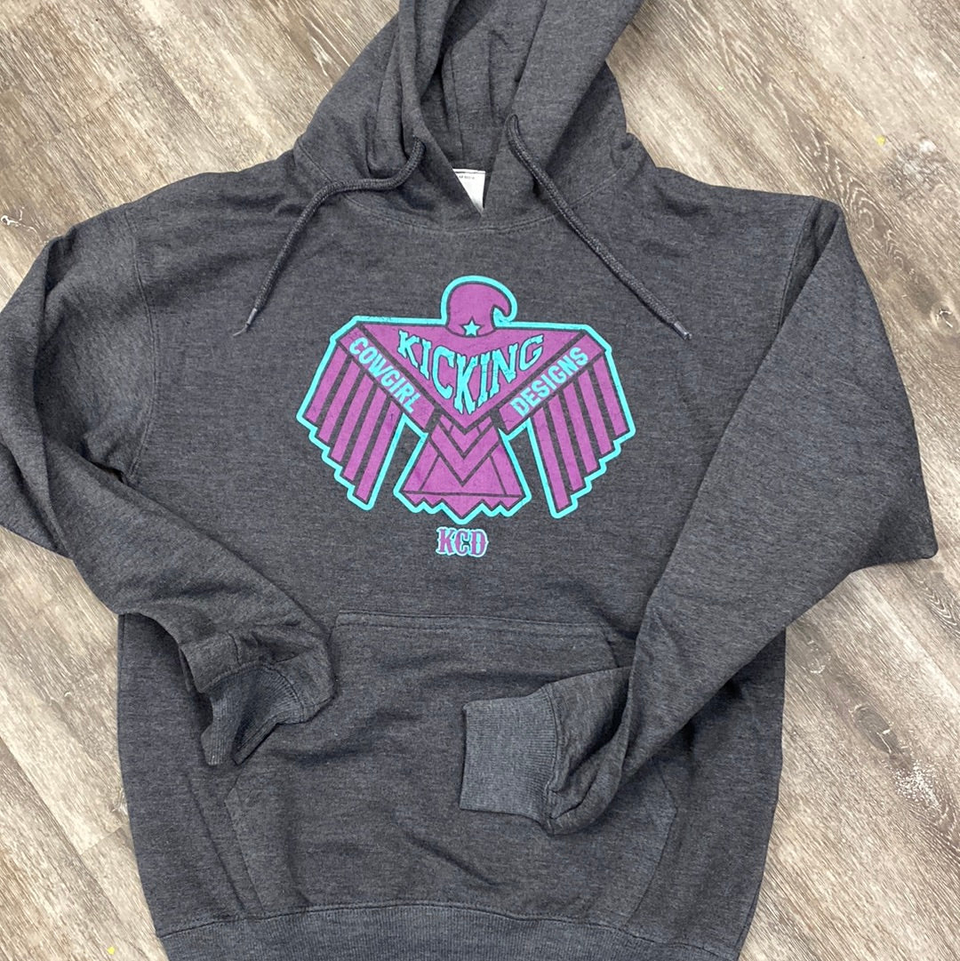 Women’s Dark Grey Hoodie -  Thunderbird