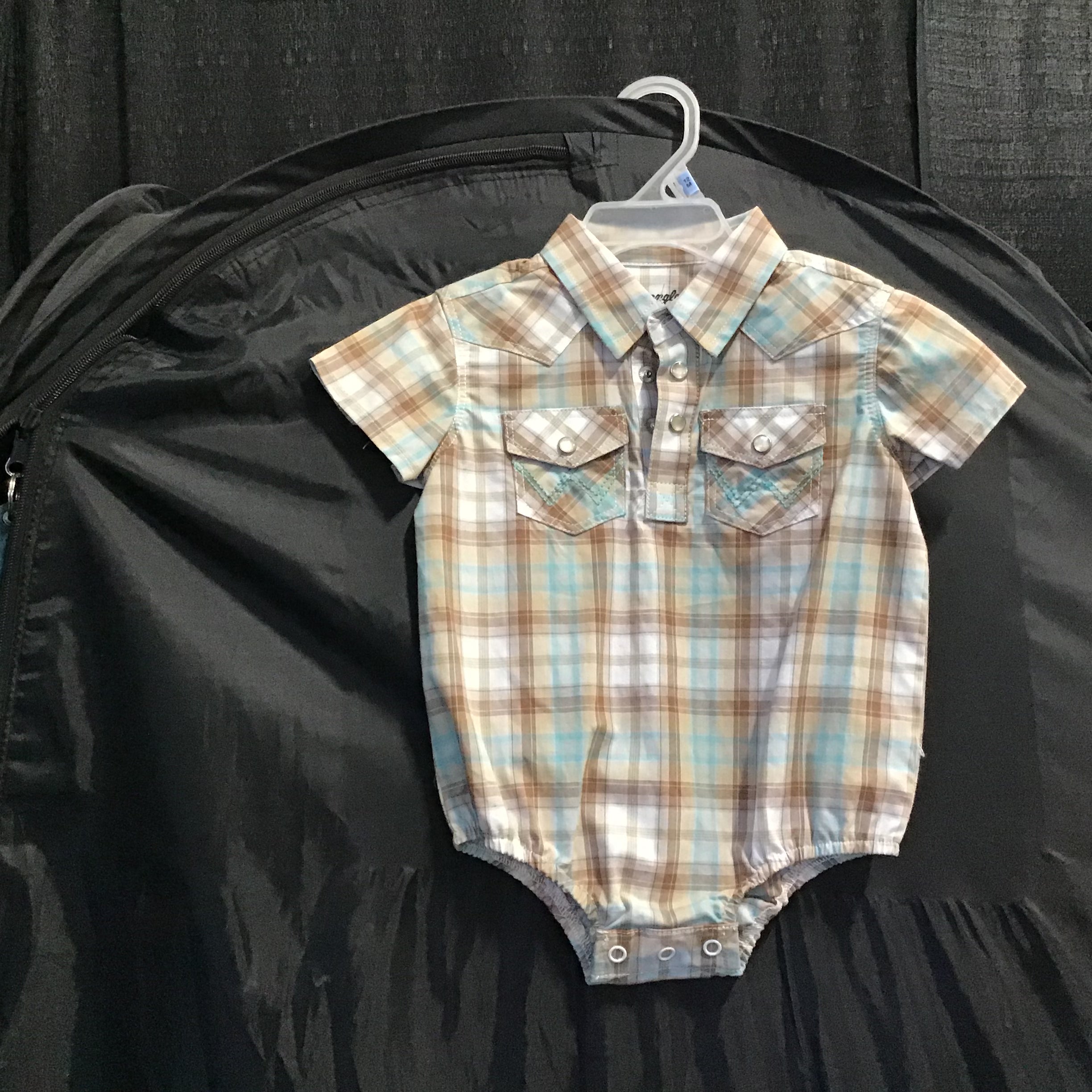 Wrangler Unisex Pearl Button onesie