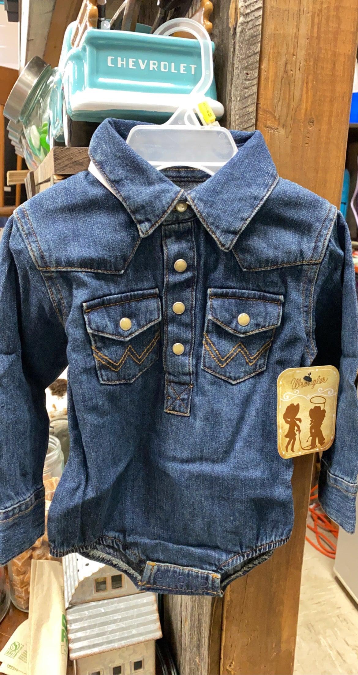 Wrangler Onesie - Dark Denim