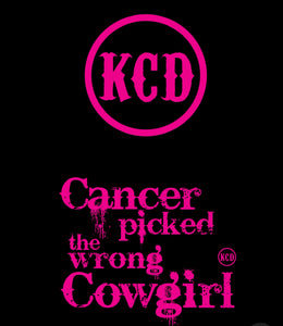 Cancer Picked The Wrong Cowgirl Tee