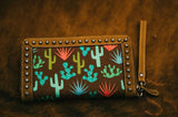 Ariat cactus with Leather Wallet