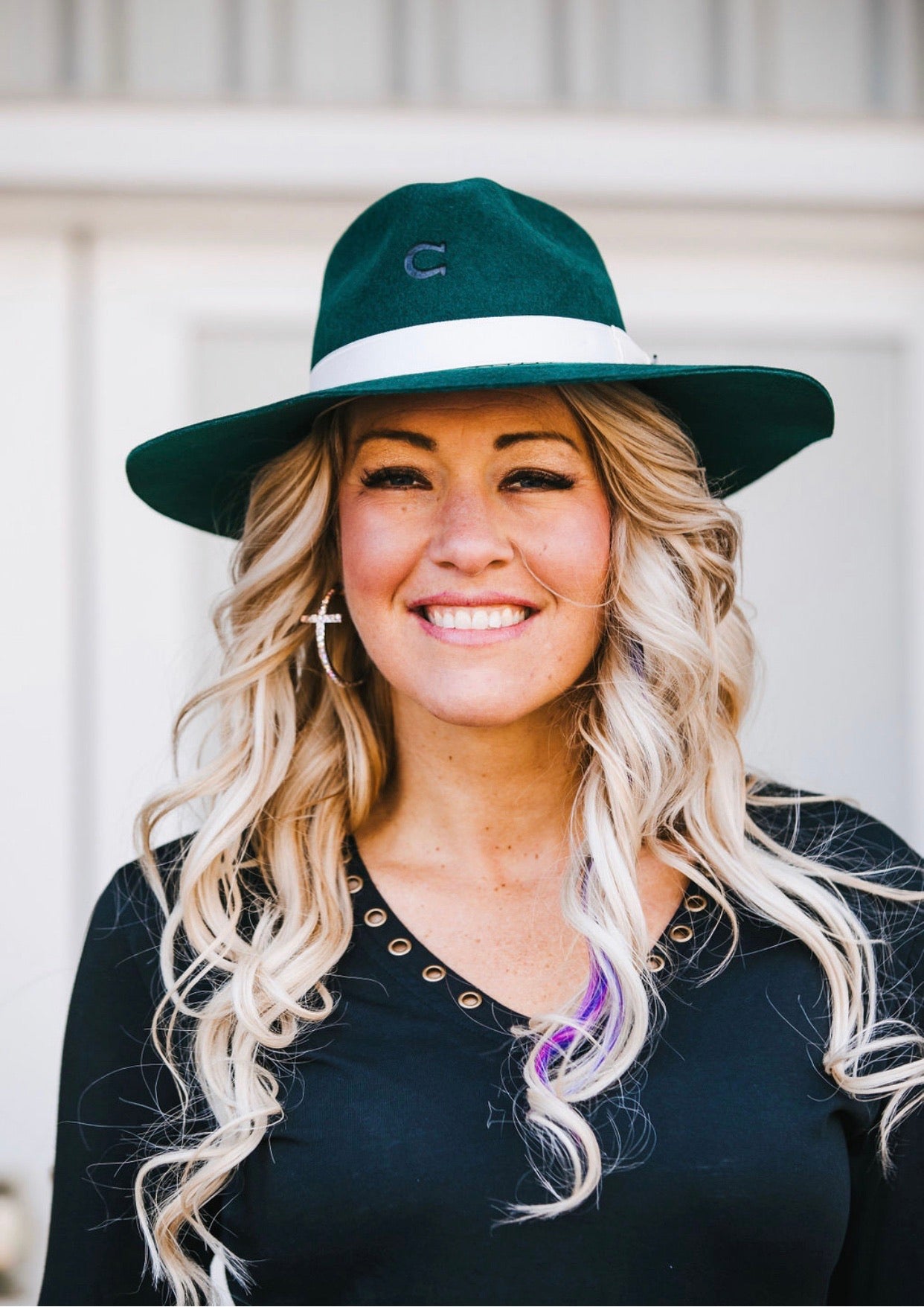 Charlie 1 Horse Felt Hat -Green