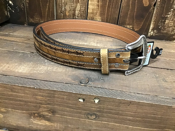 Nocona Men's Brown Leather Belt