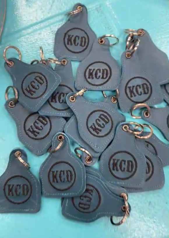 Leather KCD Cow Tags