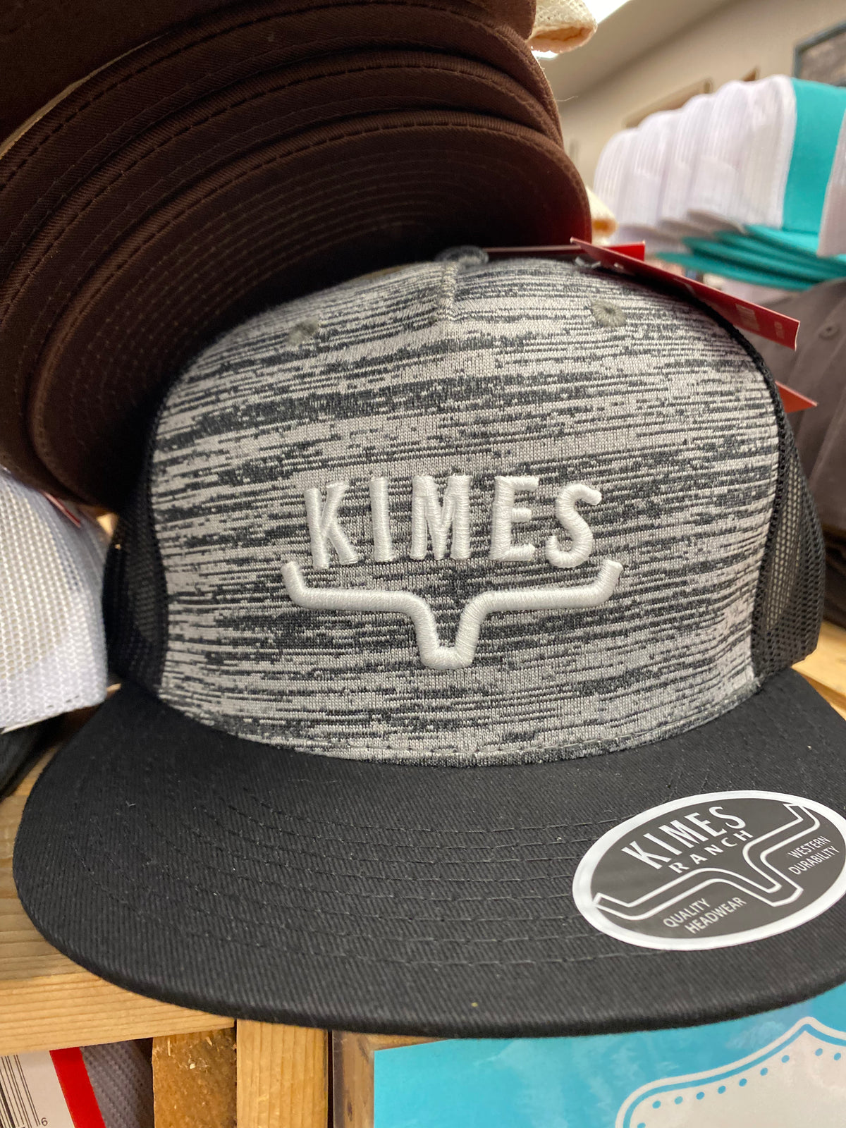 Kimes Hat - Huxton Trucker - Grey Heather