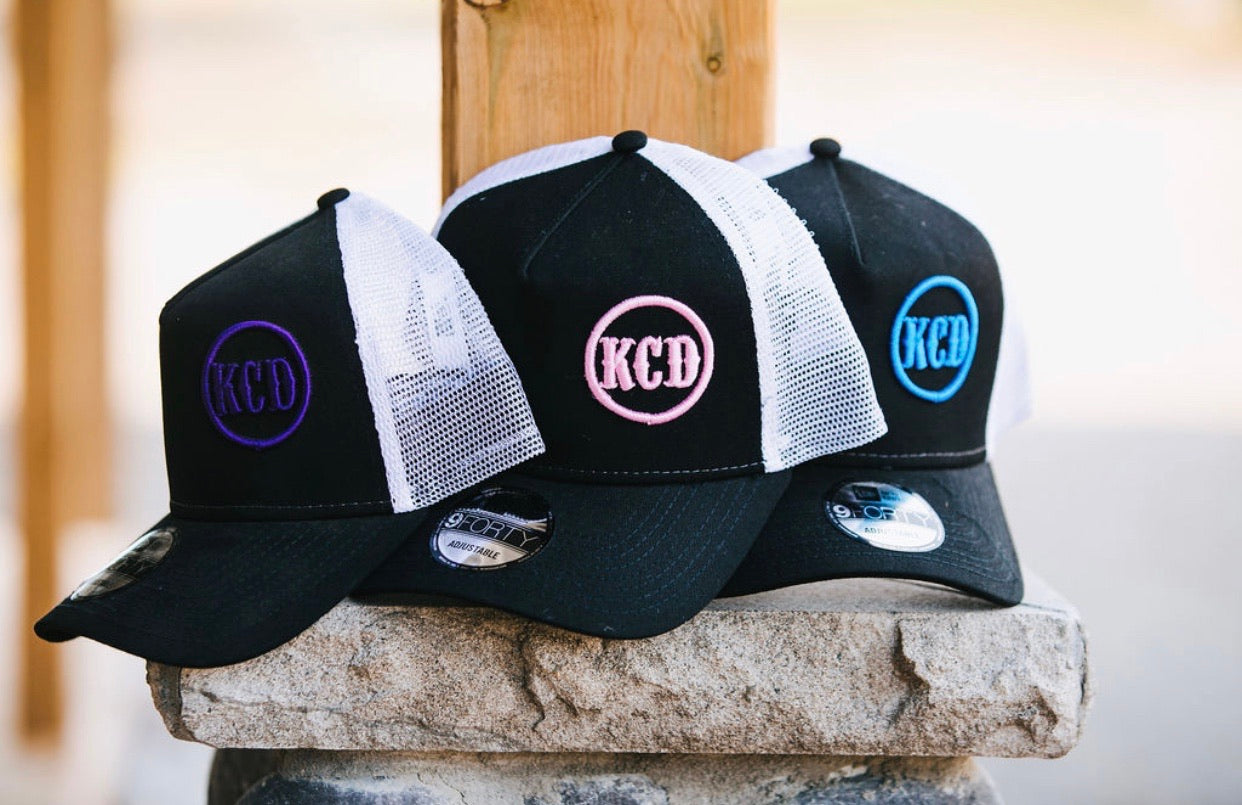KCD Black/White Trucker Hat - KCD Purple