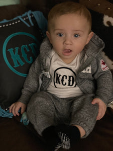 Onesie - White with Black KCD Logo