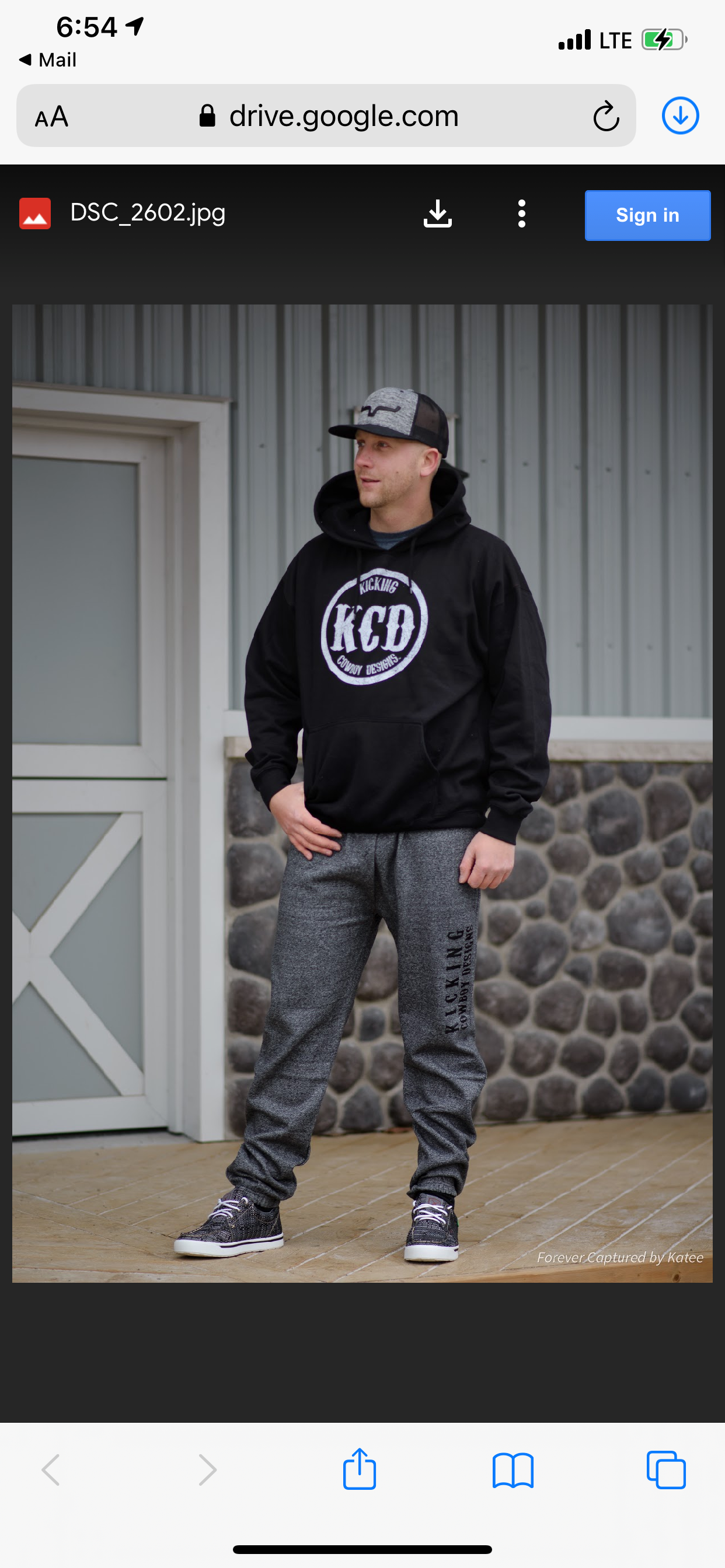 KCD Men’s Track Pants with Kicking Cowboy Design