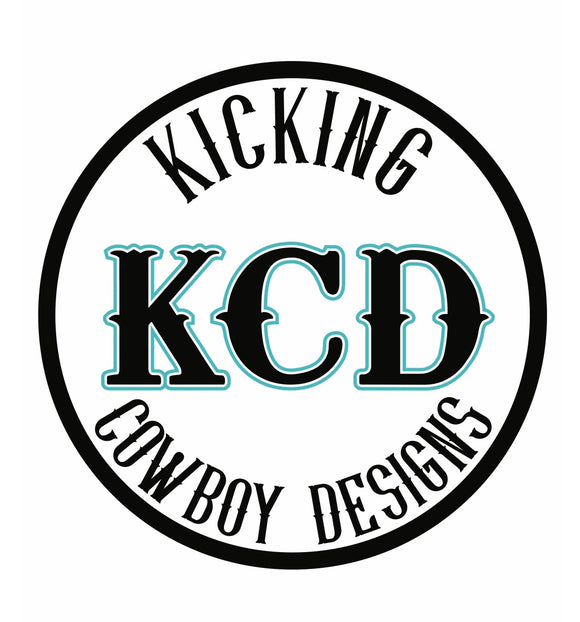 Kicking Cowboy Designs Stickers