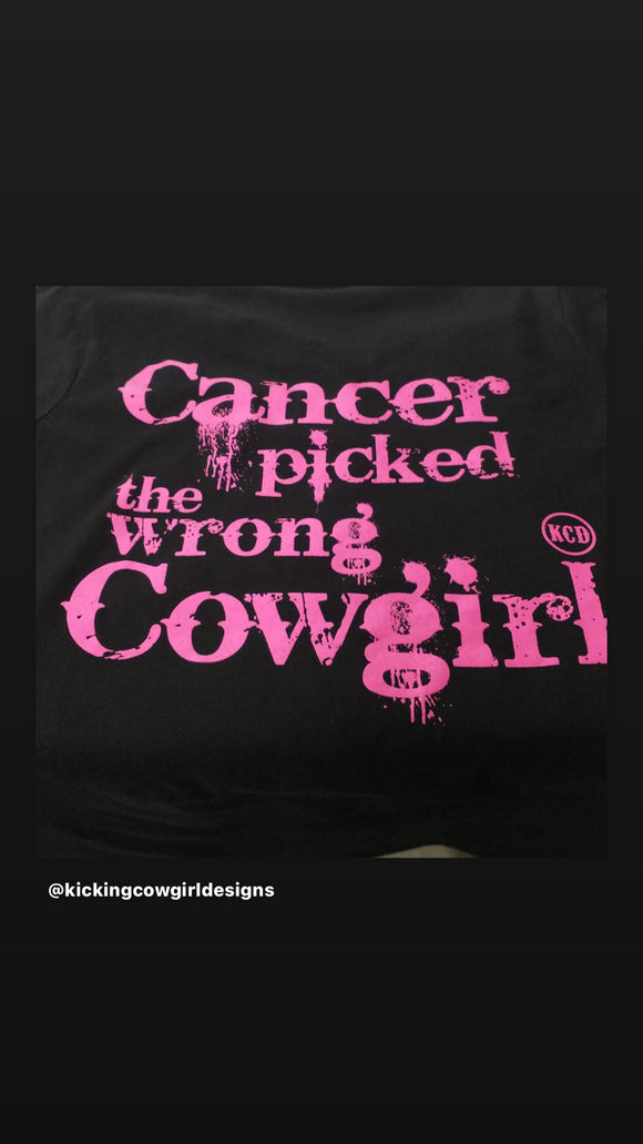Cancer Picked The Wrong Cowgirl - Onesie