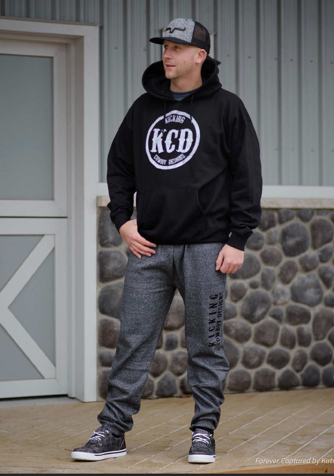 KCD Men’s Track Pants with Kicking Cowboy Design
