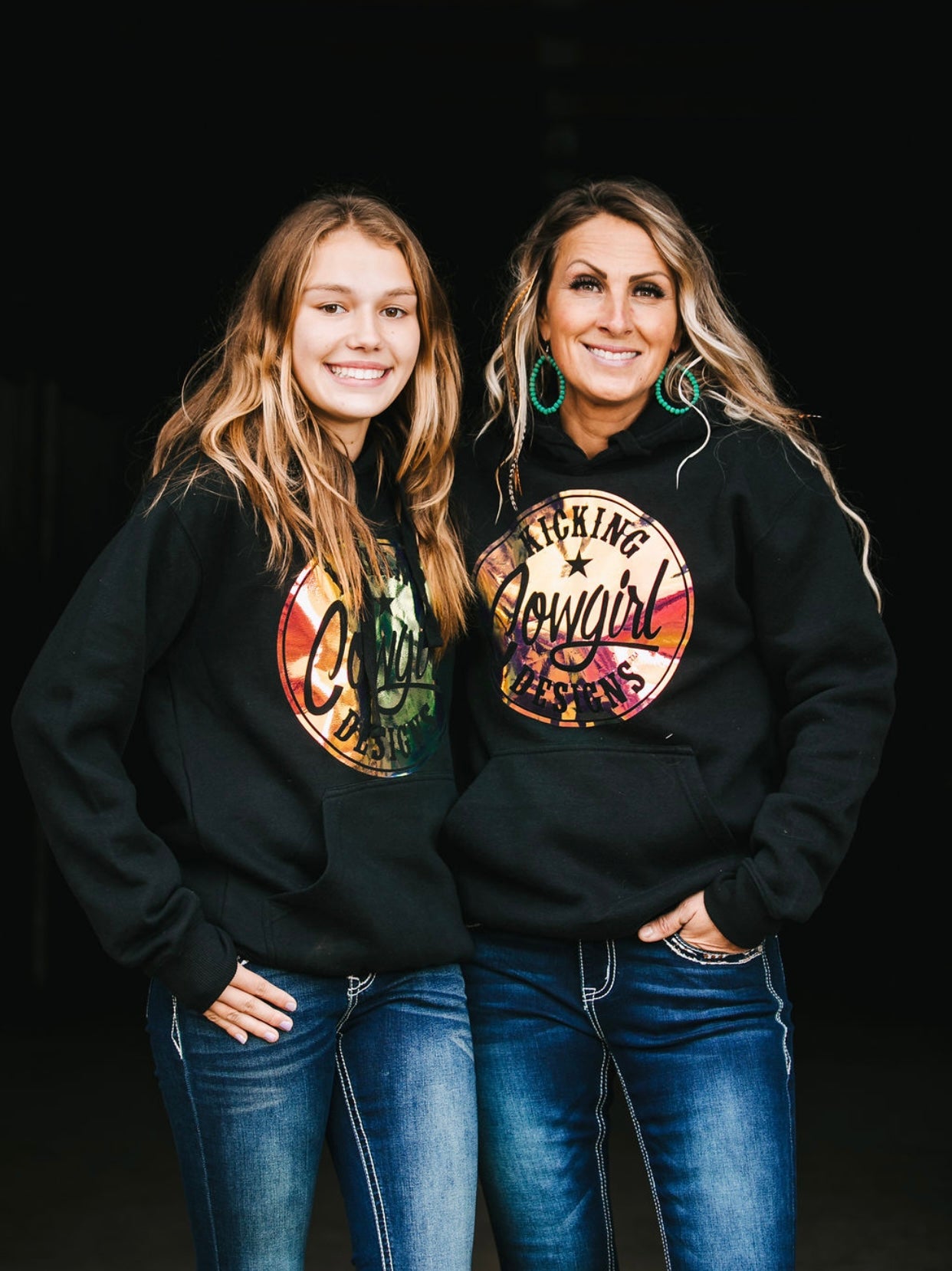 Women’s Black Hoodie  - Disco