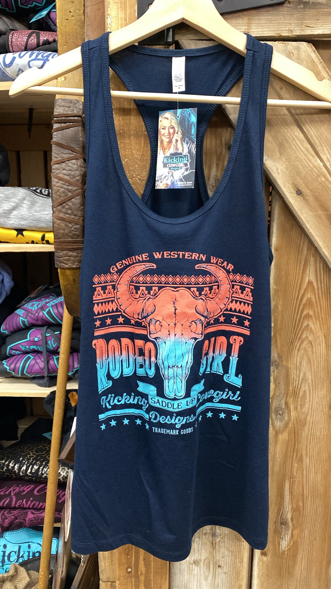 KCD Women’s Navy Tank - Rodeo Girl