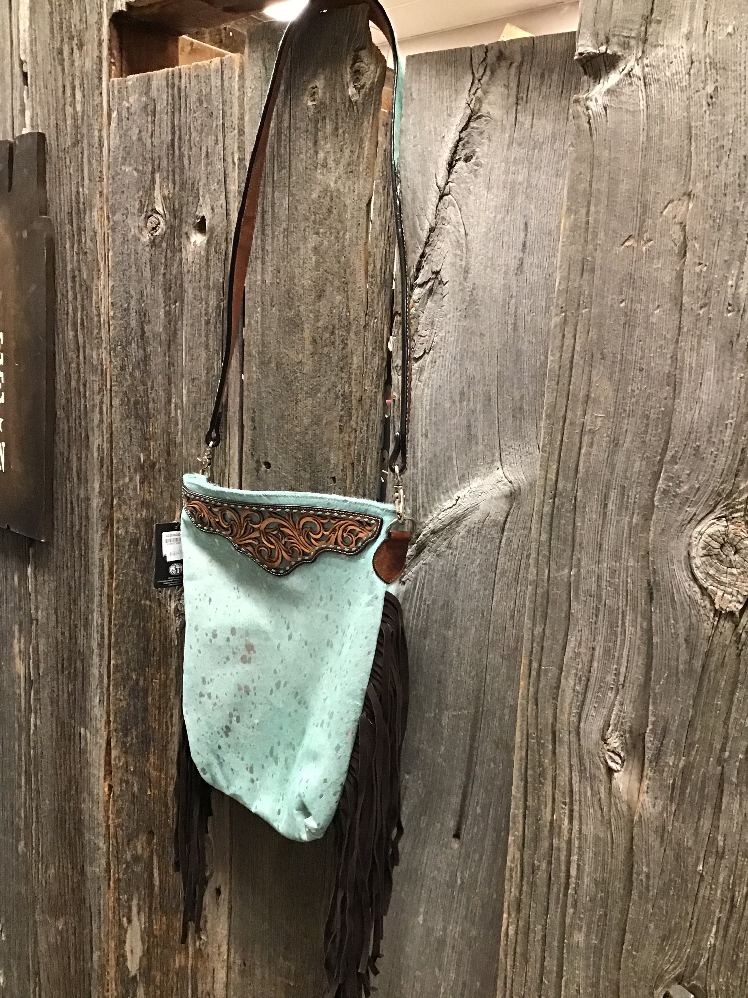 Angel Ranch Acid Wash Crossbody Purse